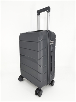 (дефект - глубокая царапина) СКИДКА 11% Чемодан BagBox24 Темно-Серый ISIS S+ (4 колеса в подарок) 3691+wheel_def - фото 99443