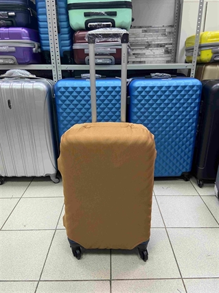 Чехол для чемодана 21 коричневый однотонный L / L+