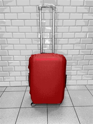 Чехол для чемодана 44 красный однотонный L