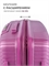 Чемодан Mironpan Сиреневый Крылья L+ (съемные колеса) 4045