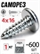 Саморез 4x16мм (1кг, ~600шт) 4071(1kg)