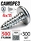 Саморез 4x11мм (0,5кг, ~300шт) 4070(0,5kg)